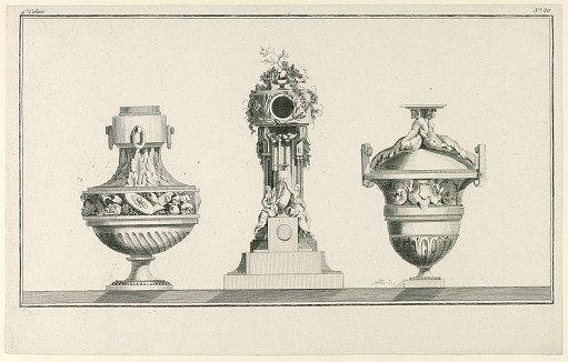 Plate from the IVe Cahier de Vases Boettes de Pendules Tombeaux &c.