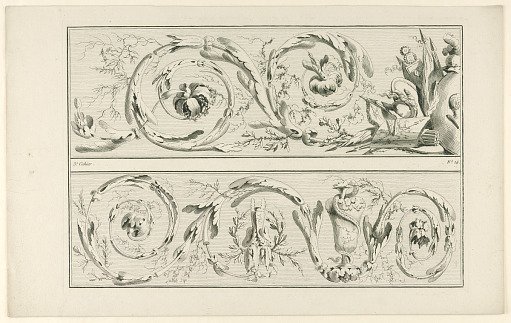 Plate 14 from Cahier d ornements et frises dessinés (Book of Ornaments and Friezes)