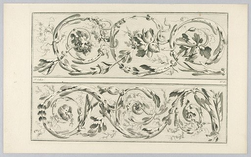 Plate 15 from Cahier d ornements et frises dessinés (Book of Ornaments and Friezes)