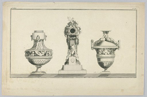 Plate from the IVe Cahier de Vases Boettes de Pendules Tombeaux &c.