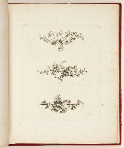 Three Floral Tailpieces or Fleurons