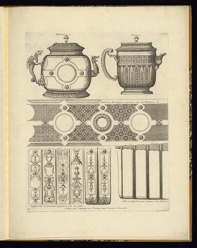 Ornament Designs for use on Teapots and Bowls