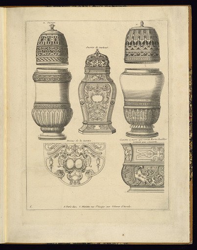 Ornament Designs for use on Sugar and Oil Containers