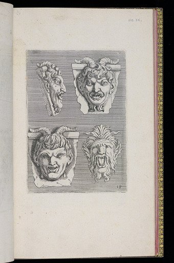Four Mask (Mascaron) Designs