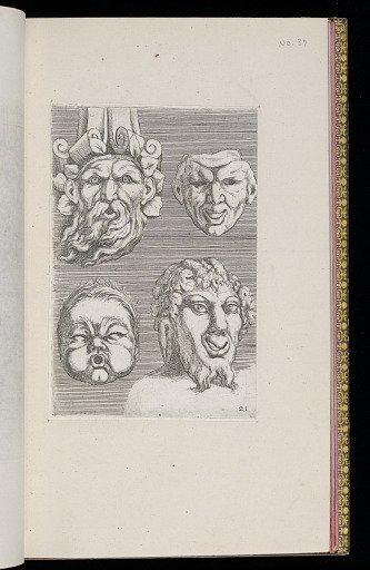 Four Mask (Mascaron) Designs