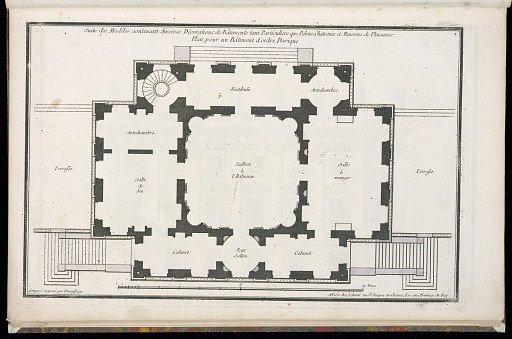 Plan pour un Bâtiment d'ordre Dorique
