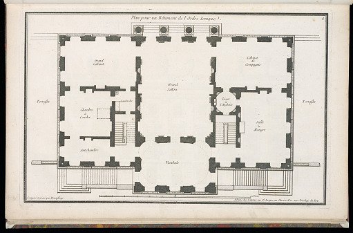 Plan pour un Bâtiment de l'Ordre Ionique
