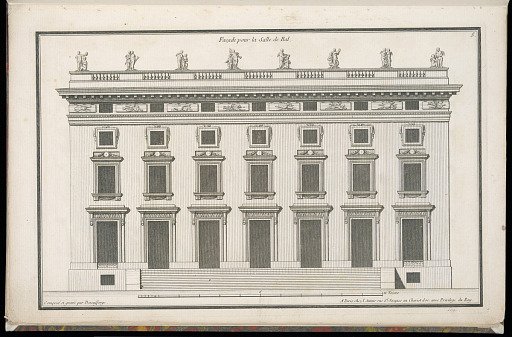 Façade pour la Salle de Bal