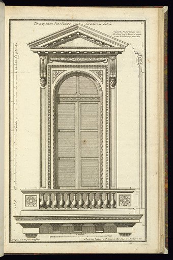 Developpement d'une Fenêtre Corinthienne cintrée
