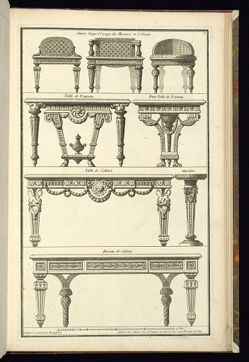 Designs for Chairs and Tables