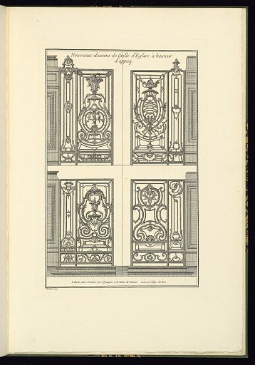 Nouveaux desseins de Grilles d’Eglise à hauteur d’appuy