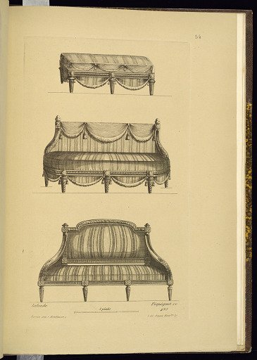 Designs for Two Sofas and a Bench