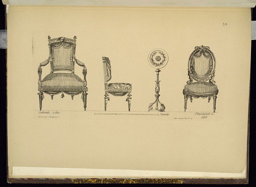 Designs for Three Chairs and a Screen