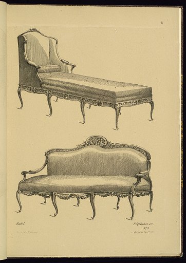 Design for a Chaise Longue and a Sofa