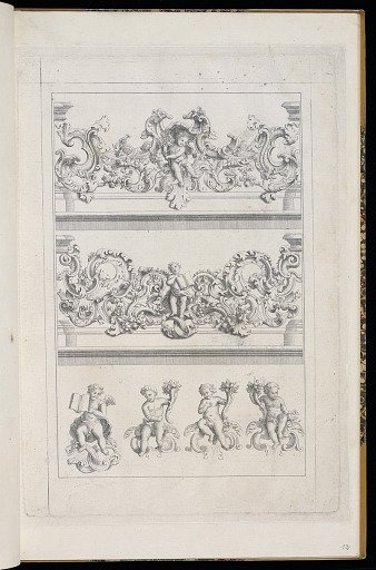 Designs for Screens or Balustrades and Putti