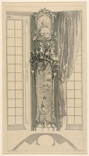 Design for a Long-Case Clock in a Niche