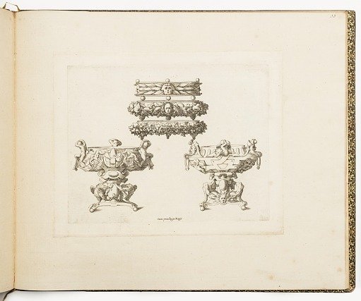 Designs for Braziers and Trays, from Dessins d'orfèvrerie (Designs for Metalwork)