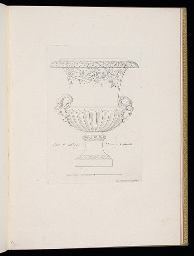 Vase de marbre blanc à Trianon