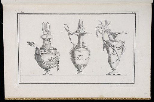 Designs for a Vase and Two Ewers