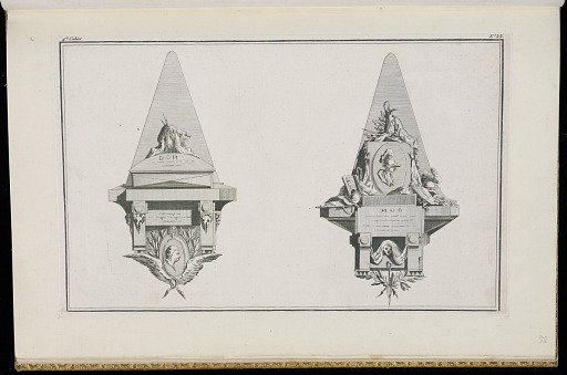 Two Funerary Monument Designs