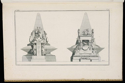 Two Funerary Monument Designs