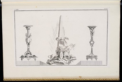 Designs for Gueridons and Ornamental Sculptural Centerpiece