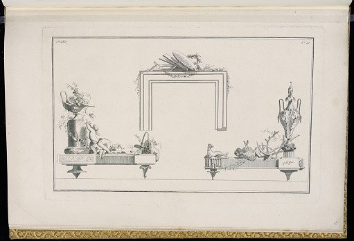 Designs for Andirons and a Mantel