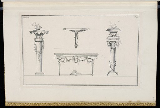 Designs for Incense Burners and Console Tables