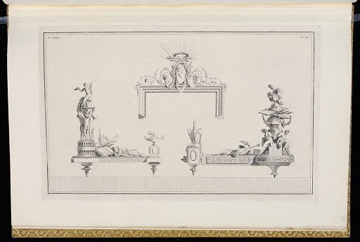 Designs for Andirons and a Mantel