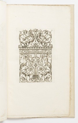 Plate 10, from Diverses pièces de serruriers (Various Designs for Locksmiths)