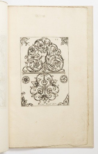Plate 12, from Diverses pièces de serruriers (Various Designs for Locksmiths)