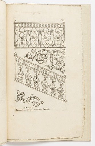 Plate 15, from Diverses pièces de serruriers (Various Designs for Locksmiths)