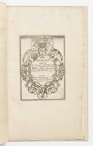 Title page, from Diverses pièces de serruriers (Various Designs for Locksmiths)