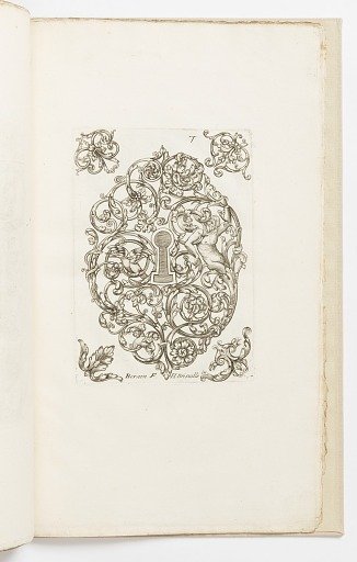 Plate 7, from Diverses pièces de serruriers (Various Designs for Locksmiths)