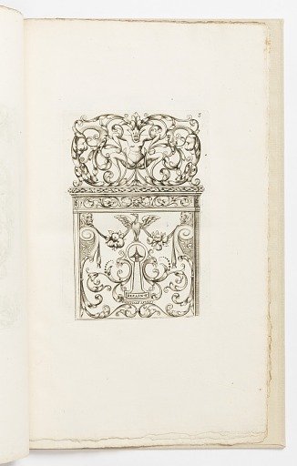Plate 8, from Diverses pièces de serruriers (Various Designs for Locksmiths)