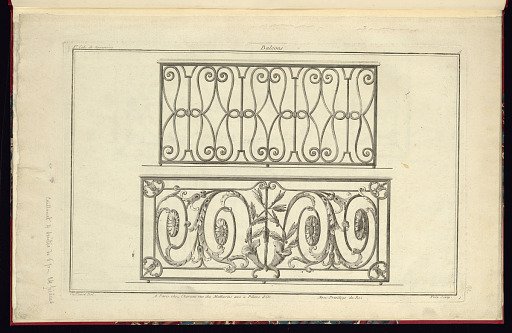 Title Page and Two Balcony Balustrade Designs