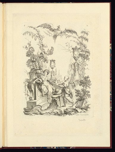 Fantastical Garden with Figures