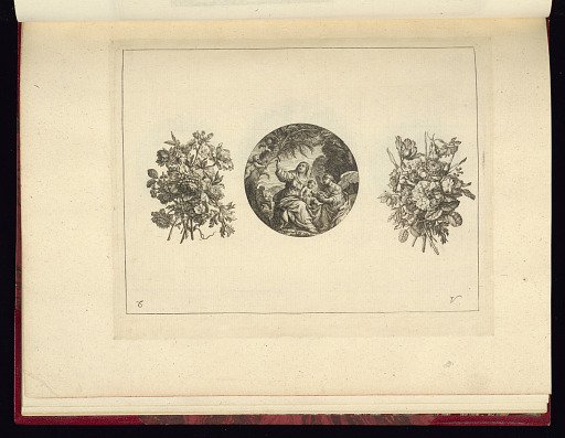 Designs for a Watchcase Lid or Medallion and Flowers