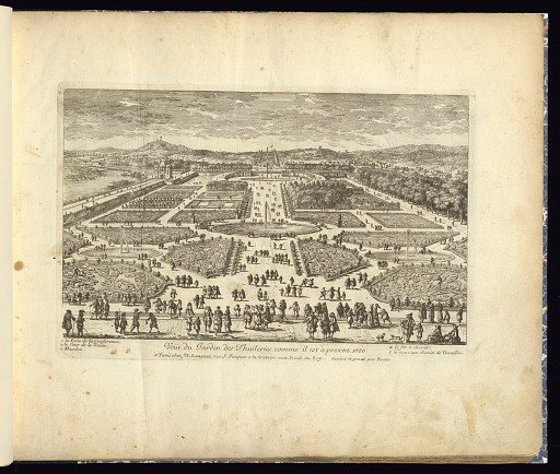 Veüe du Jardin des Thuileries comme il est à present 1680