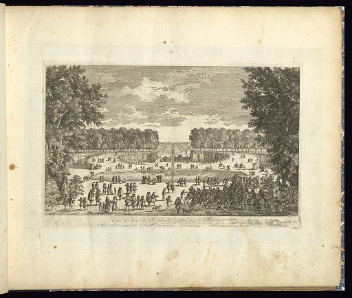 Veüe du bout de la grande Allée des Thuilleries