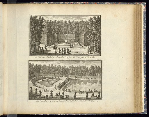 La Fontaine du Satyre dans du Carefour de Bosquet à Versailles (Upper Plate)