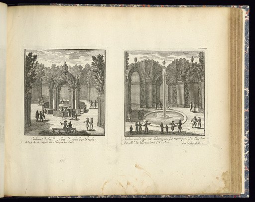 Cabinet de treillage du Jardin de Presle (Left Plate)