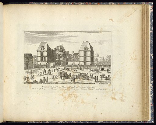 Veue de l’Entrée de la Maison Royale de Fonteine-Bleau
