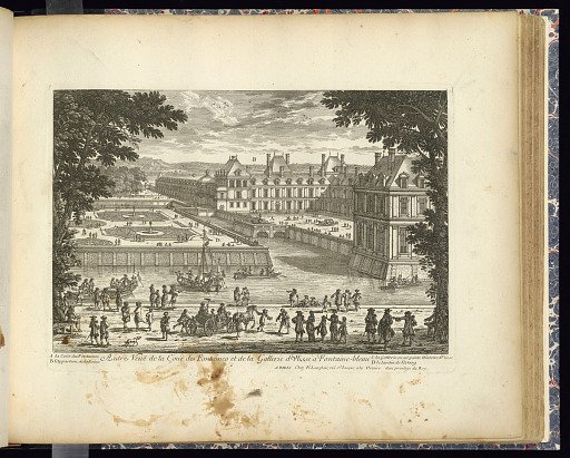 Autre Veuë de la Cour des Fontaines et de la Gallerie d’Ulisse à Fontaine-bleau