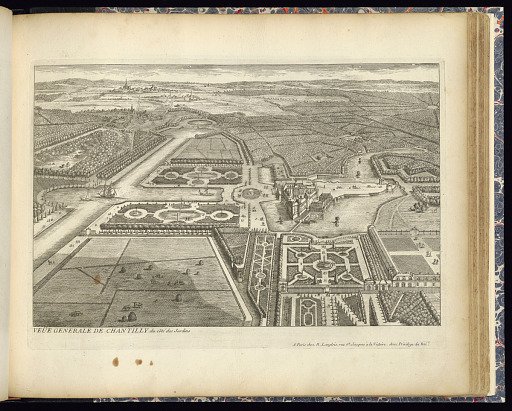 VEÜE GENERALE DE CHANTILLY du côté des Jardins