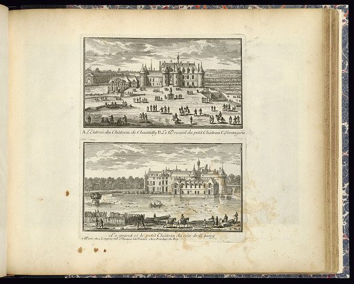 View of the Chateau of Chantilly (Upper Plate)