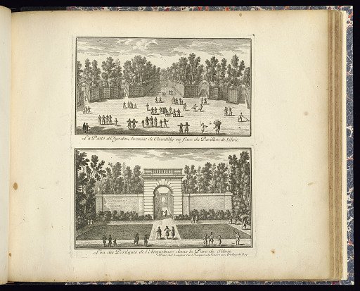 La Patte d’Oye des Avenües de Chantilly en face du Pavillon de Silvie (Upper Plate)