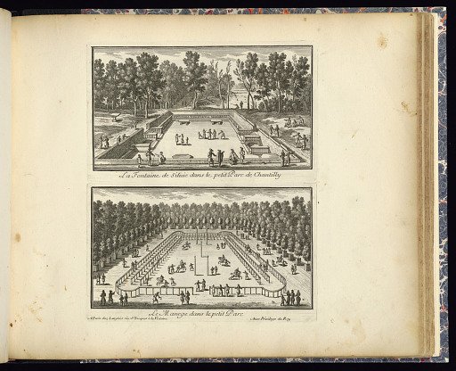 La Fontaine de Silvie dans le petit Parc de Chantilly (Upper Plate)