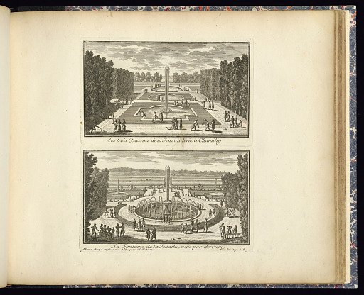 Les trois Bassins de la Faisanderie à Chantilly (Upper Plate)