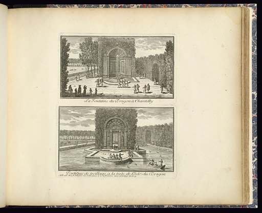 La Fontaine du Dragon à Chantilly (Upper Plate)